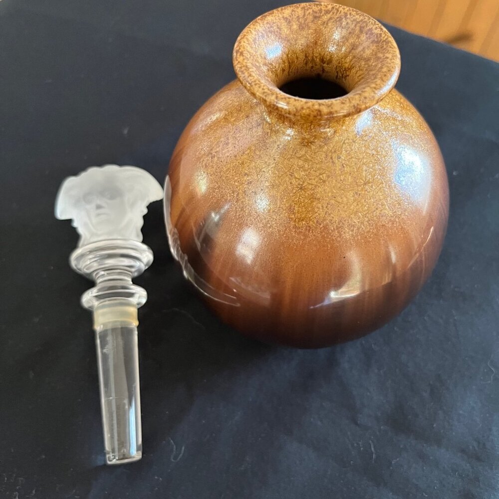 Perfume decanter with Versace Medusa Head